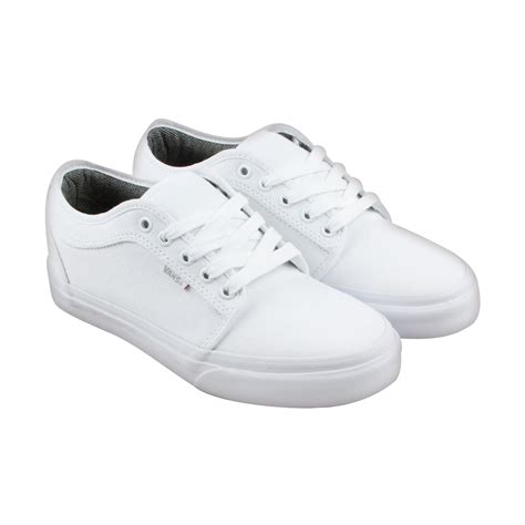 men's white canvas sneaker